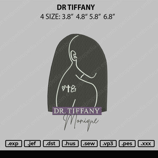 DR Tiffany Embroidery File 4 size
