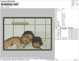 Dad N Son Embroidery File 4 size