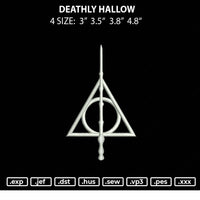 Deathly Hallow Embroidery File 4 size