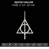 Deathly Hallow Embroidery File 4 size