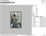 Death Note Misha Embroidery File 4 size