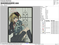 Death Note Misha Embroidery File 4 size