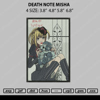 Death Note Misha Embroidery File 4 size