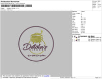 Detola's Kitchen Embroidery File 4 size