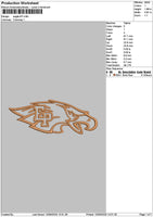 Eagle 1009 Embroidery File 6 sizes
