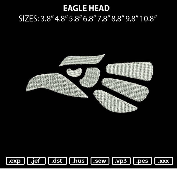 Eagle Head Embroidery File 6 sizes