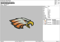 Eagle Head 2208 Embroidery File 6 sizes