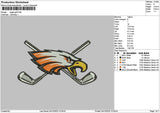 Eagle 0410 Embroidery File 6 sizes