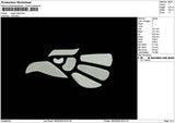 Eagle Head Embroidery File 6 sizes