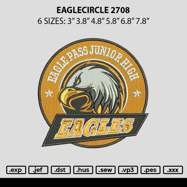 Eaglecircle 2708 Embroidery File 6 sizes