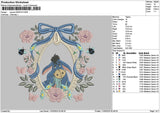 Eeyoreflowers Embroidery File 6 sizes
