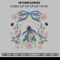 Eeyoreflowers Embroidery File 6 sizes