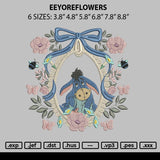 Eeyoreflowers Embroidery File 6 sizes