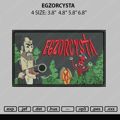 Egzorcysta Embroidery File 4 size