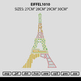 Eiffel1010 Embroidery File 6 sizes