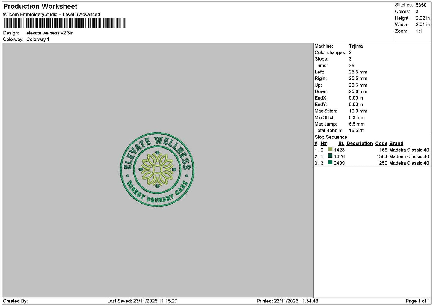 Elevatetext Embroidery 2 Files