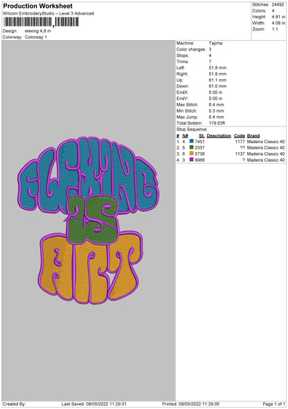Elexing Embroidery File 4 size