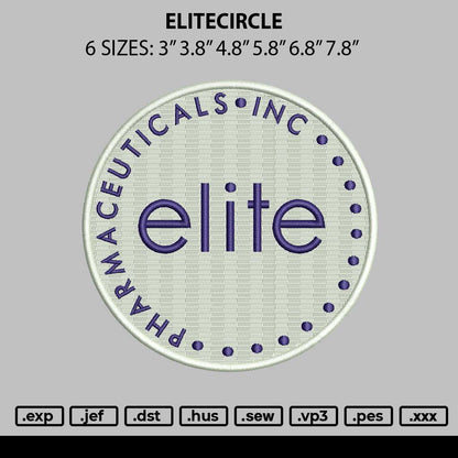 Elitecircle Embroidery File 6 sizes