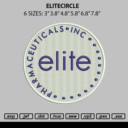 Elitecircle Embroidery File 6 sizes