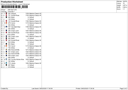 Elitetext 0402 Embroidery File 6 sizes