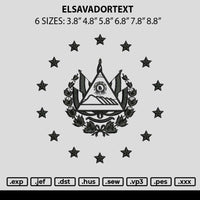 Elsavdortext Embroidery File 6 sizes