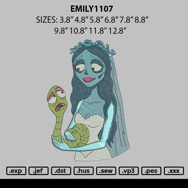 Emily1107 Embroidery File 6 sizes