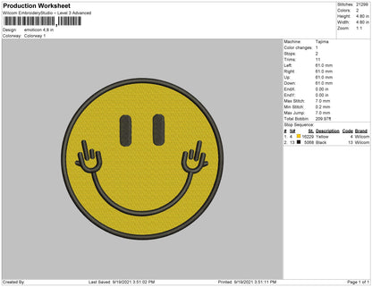 emoticon v3 Embroidery Files