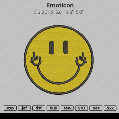 emoticon v3 Embroidery Files