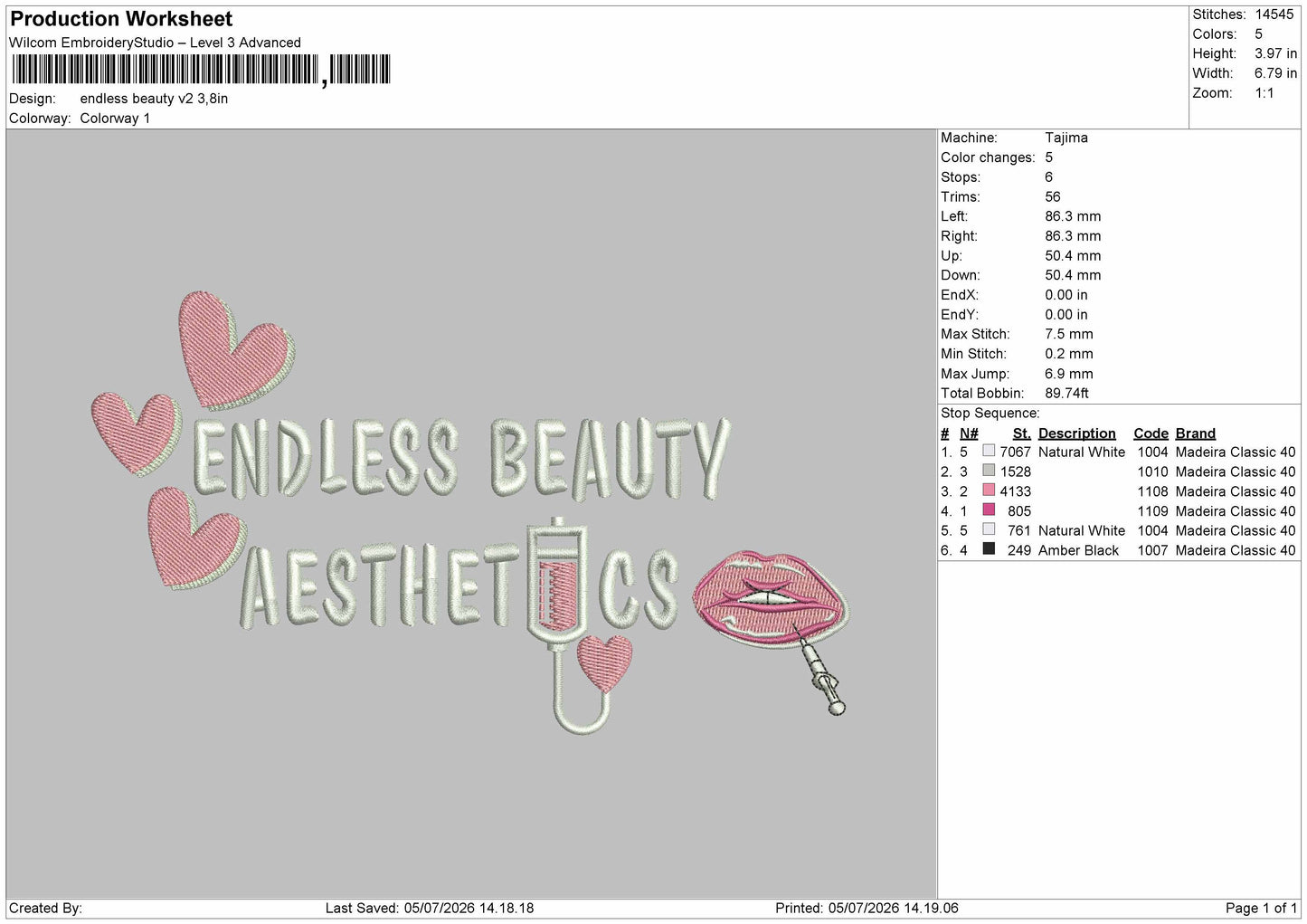 Aestheticstext Embroidery Machine Design 2 Files