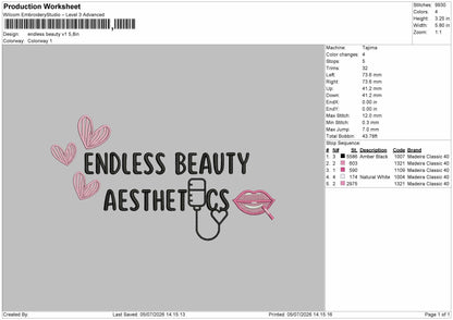 Aestheticstext Embroidery Machine Design 2 Files