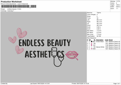 Aestheticstext Embroidery Machine Design 2 Files