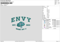 Envy 22 Embroidery File 6 sizes