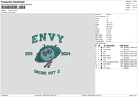 Envy V2 Embroidery File 6 sizes