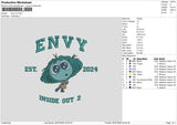 Envy V2 Embroidery File 6 sizes