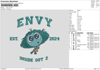 Envy V2 Embroidery File 6 sizes