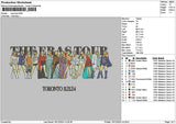 Tstour 1612 Embroidery File 6 sizes
