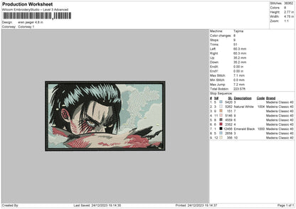 Eren Rectangle 2412 Embroidery File 6 sizes