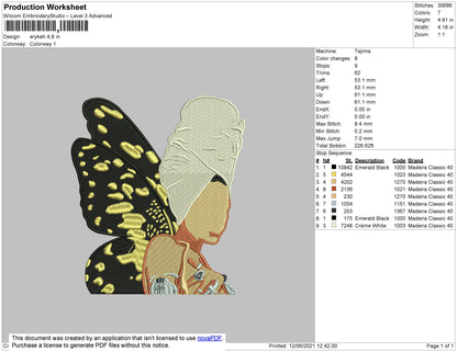 Erykah Embroidery File 4 size