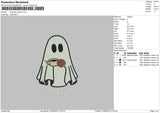 Ghost Spooky Embroidery File 6 sizes