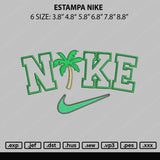 Estampa Nike Embroidery File 6 sizes