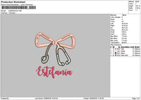 Estefania Bow Embroidery File 6 sizes