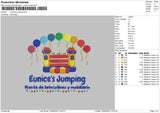 Unice's Jumping Embroidery File 5 sizes