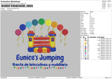 Unice's Jumping Embroidery File 5 sizes