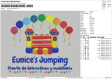 Unice's Jumping Embroidery File 5 sizes