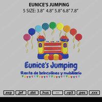 Unice's Jumping Embroidery File 5 sizes