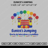 Unice's Jumping Embroidery File 5 sizes