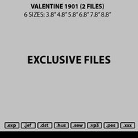 Valentine 1901 Embroidery 2 Files