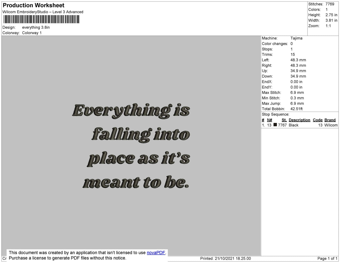 Everything Embroidery File 4 size
