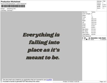 Everything Embroidery File 4 size