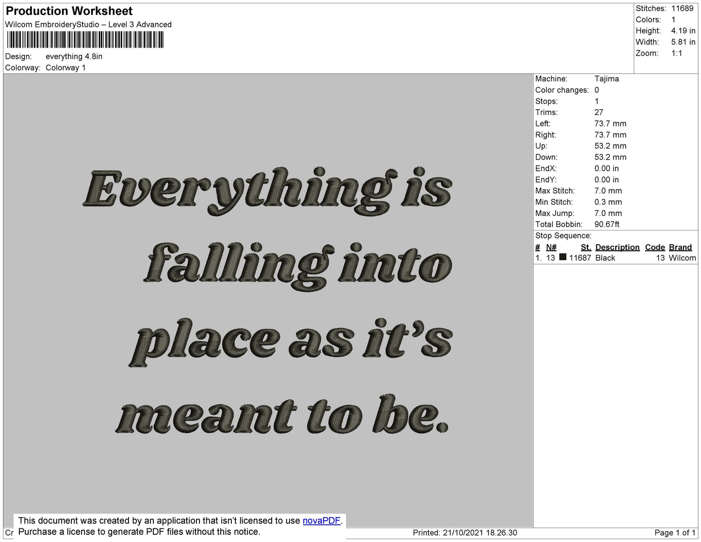 Everything Embroidery File 4 size